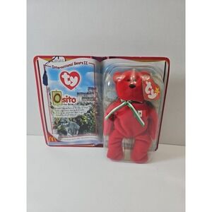 Ty Beanie Baby Osito The Mexico Flag Teddy Bear Born on‎ 1999- New in box